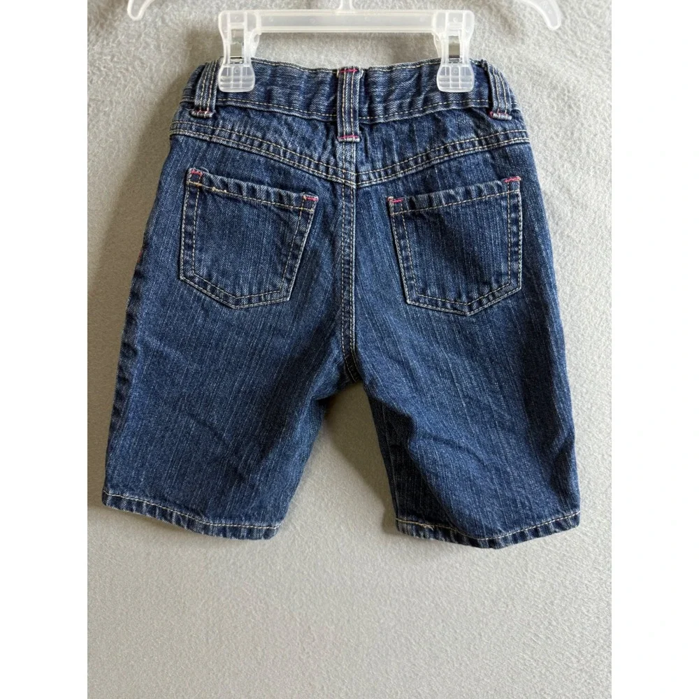 Gymboree Denim Shorts Girls 4 Flower Applique Casual Playwear Toddler‎